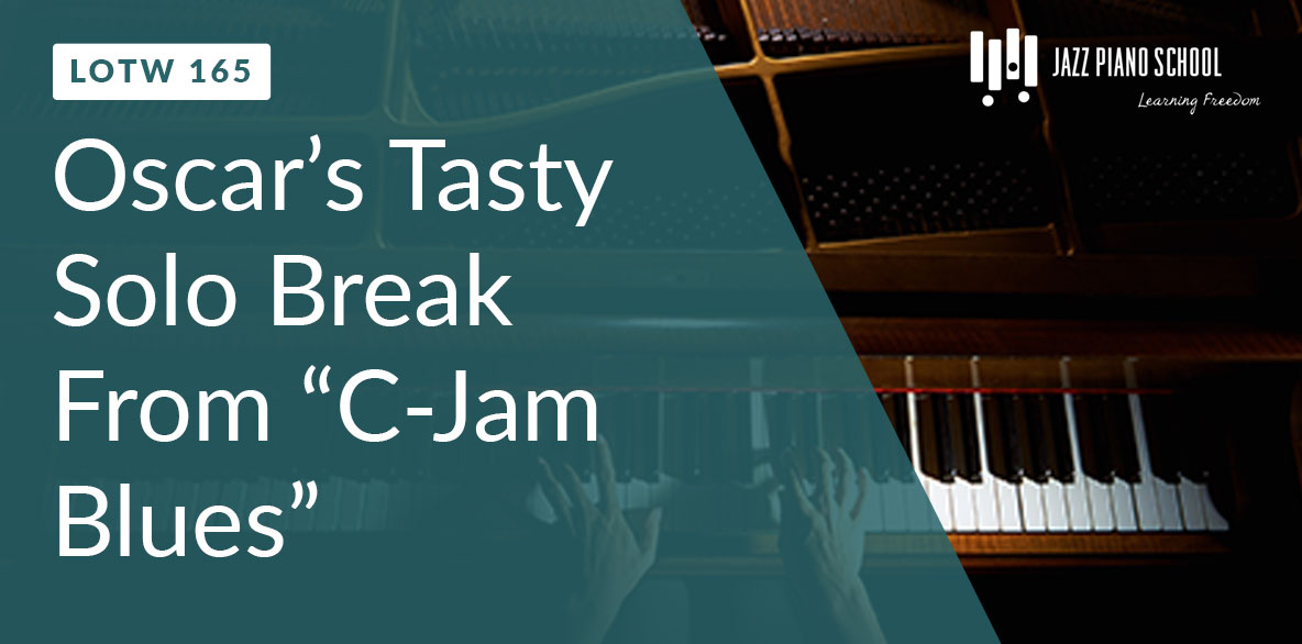 Oscar Peterson's Famous C-Jam Blues Solo Break (LOTW #165)